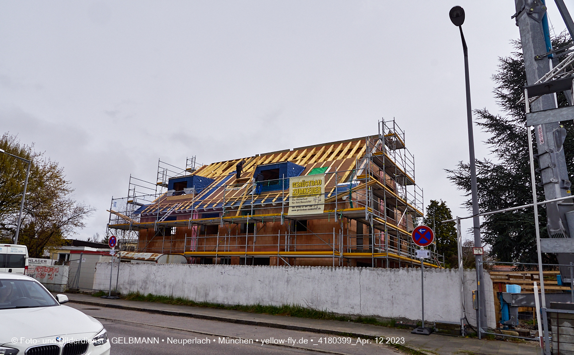 12.04.2023 - Baustelle Niederalmstraße 16 in Neuperlach